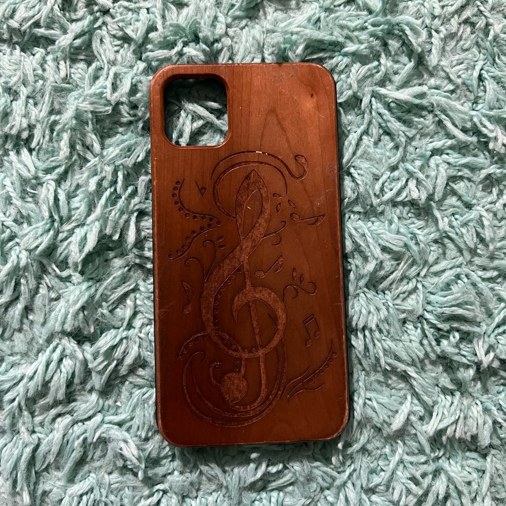 Wooden, music phone case